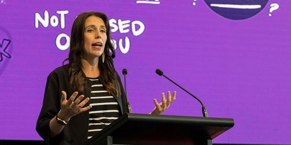 Jacinda Ardern at MOE summit